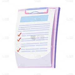 疫情相关物品贴纸-病历