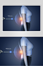 高端脊椎腰椎科技医疗背景素材-众图网