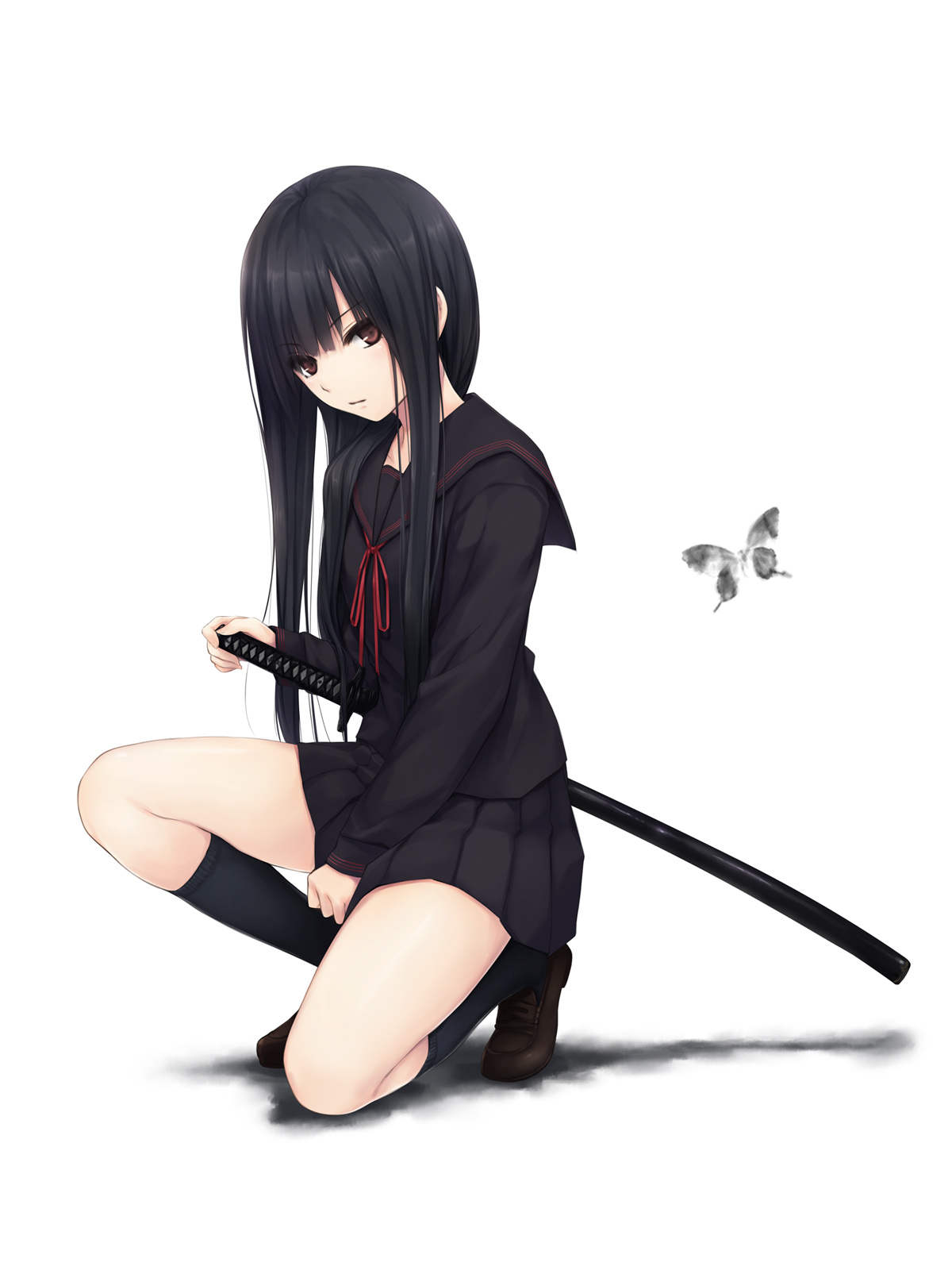 黒髪セーラー服 直筆原画 黒髪セーラー服 直筆原画 - メルカリ