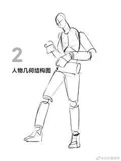                                                                                                                         插画超话 再给大家分享下人物动态的步骤，熟练的话就不用这么一步一步来，拆分很细为了让零基础的小伙伴学习造型是插画中很重要的一块内容，造型好看了，后面再去上光影质感就更加得心应手。造型不好看，材质堆砌只能掩盖一时，真正工作中是不会允许那么多材质的叠加的，有时间就多 ​​