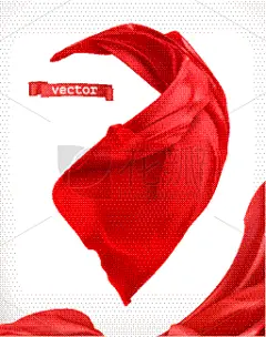 窗帘,红色,三维图形,活力,华丽的,纺织品,浪漫,风,写实,弯曲