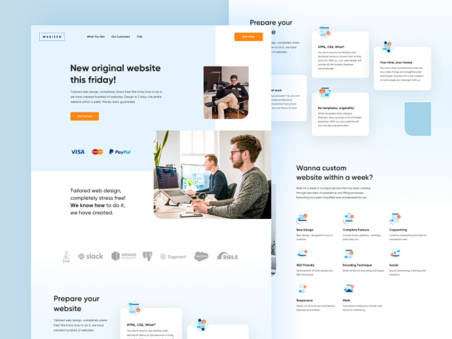 Webizen Landing Page...