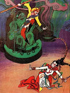 超级巨大的西游记年画，感受旧美术视觉暴击 - 小红书