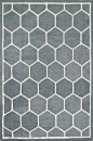 Stephanie Transitional Charcoal Ivory 3'6"x5'6" Area Rug transitional-area-rugs