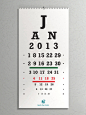 眼科诊所：视力表？日历？