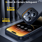 Amazon.com: Humixx [5 in 1 for iPhone 14 Pro Case, with 2X Screen Protector + 2X Lens Protector, for Women Girl Cute Protective case for iPhone14 Pro, Slim Cover Shockproof TPU Bumper, Black : Cell Phones & Accessories