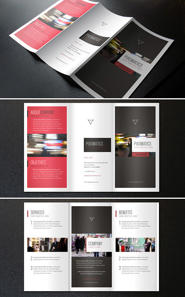 minimalist brochure ...