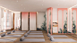 interior design ,light interior,wallpainting,Yoga