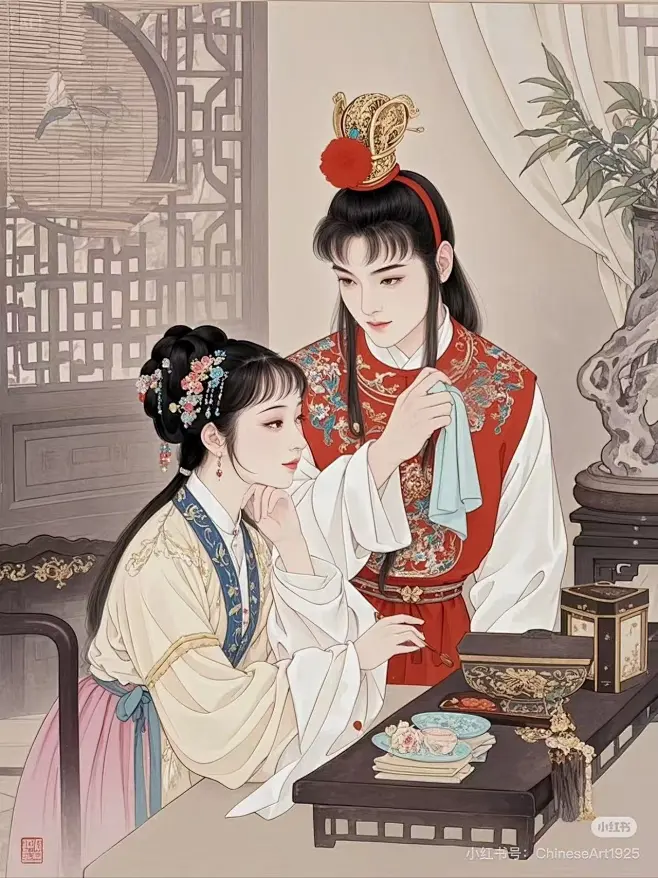 林黛玉贾宝玉1-花瓣网