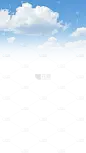 风光通用渐变天空白云元素素材