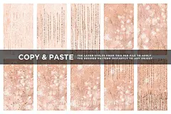 手绘水彩羽毛图案设计背景 Feathery-Watercolor-DIY-DesignKit #374096-设计元素-@美工云(meigongyun.com)