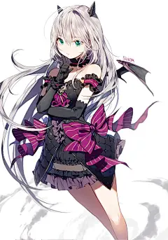 动漫二次元插画&quot;哥特式&quot;萝莉暗黑少女主图集原画插画壁纸萌图片素材