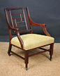 Mahogany Elbow Chair / Attributed to E. W. Godwin; probably made by William Watt / c. 1875