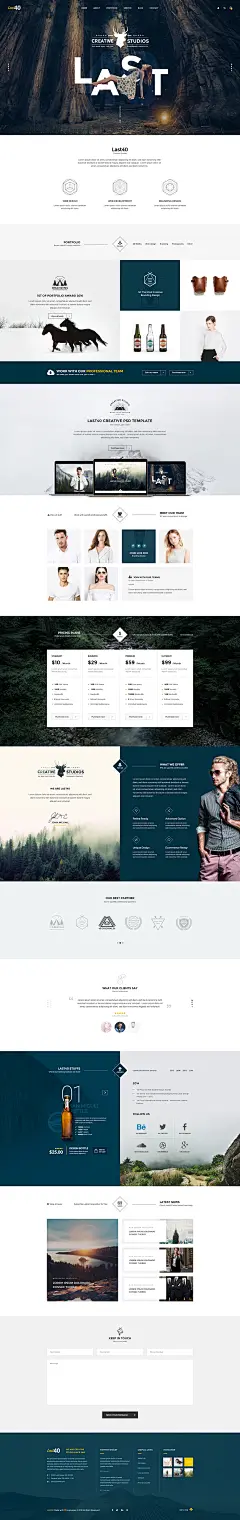Last40 - Creative PSD Template on Behance