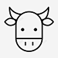 牛动物公牛图标 设计图片 免费下载 页面网页 平面电商 创意素材