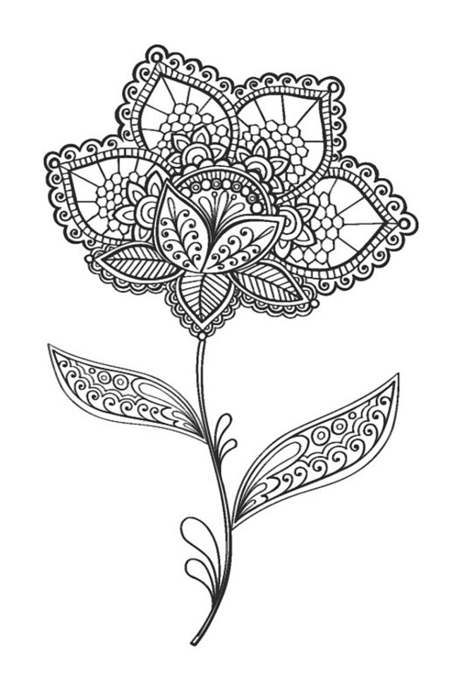 黑白线稿图案花纹