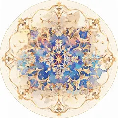 万花镜曼陀罗秘匣吧唧徽章背景底图素材6P - 小红书