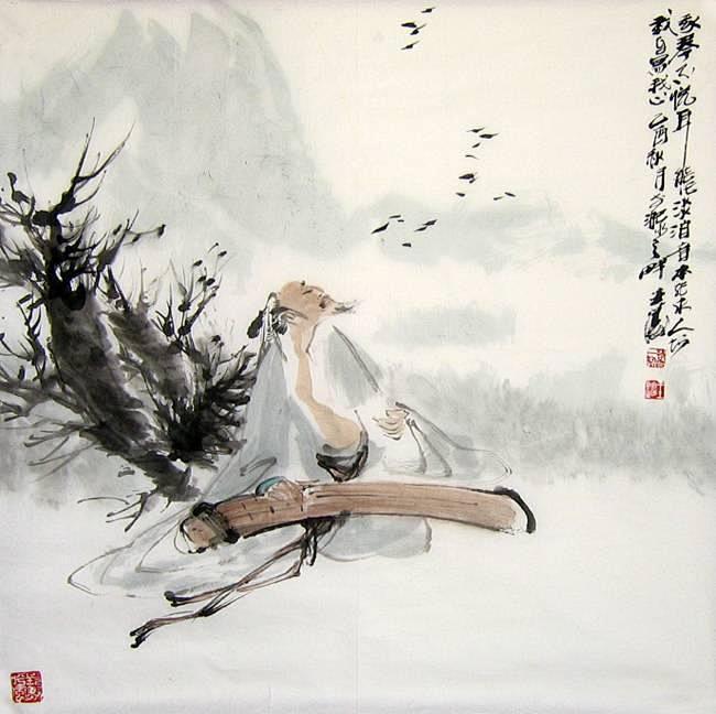 古代美女弹古琴图片的搜索结果_百度图片搜...