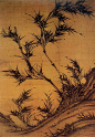 五代-李坡-风竹图（有书画 中国书画博物馆 www.youshuhua.com）李坡善画竹，不以纤巧琐细见长，多放情任性，随意落笔，便有生意。传世作品仅有 《风竹图》。