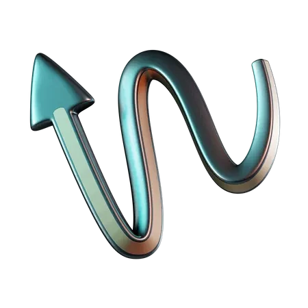 Curved Arrow  3D Ico...