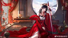 古言 赤练 秦时明月 唯美古风 插画壁纸 图见水印
