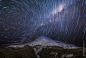 Star Trails over Mt Taranaki