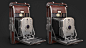 Metro: Exodus - Door and handrails, Dimitri Bazhenov : There are two simple assets I made for "Metro: Exodus": armor-piercing door and several handrails.
Here my task was the full range of creation of these models: LP, HP, sculpting, UV, baking 
