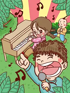 大气世界儿歌日海报9