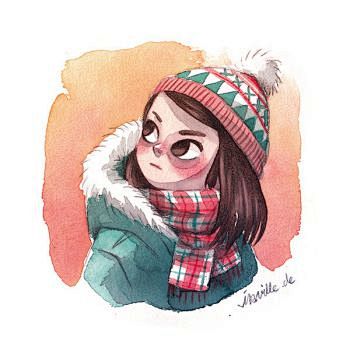 winter girl by Iravi...