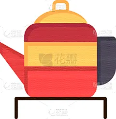 茶,茶壶,彩色图片,平坦的,计算机图标,饮料,传统,热