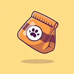 宠物食品狗粮猫粮矢量图设计素材