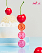 Photo by 페리페라 Peripera Official on April 30, 2024. May be an image of gelato, ice cream, cherries, hand cream, wafer and text that says 'Soda SodaCak Ca CaR 잉크 무드 글로이 임크무드글로이틴트 틴트'.