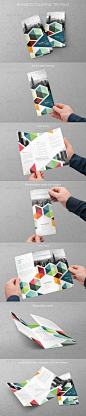 Business Colorful Trifold - Brochures Print Templates