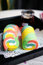 #春天烘焙季#五彩斑斓的彩虹蛋糕卷