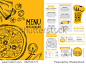 Restaurant cafe menu, template design. Food flyer.