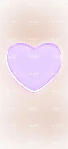 爱心壁纸   - 源文件下载【酷图网】棕色渐变,紫色爱心,手机壁纸,小清新,免扣素材,