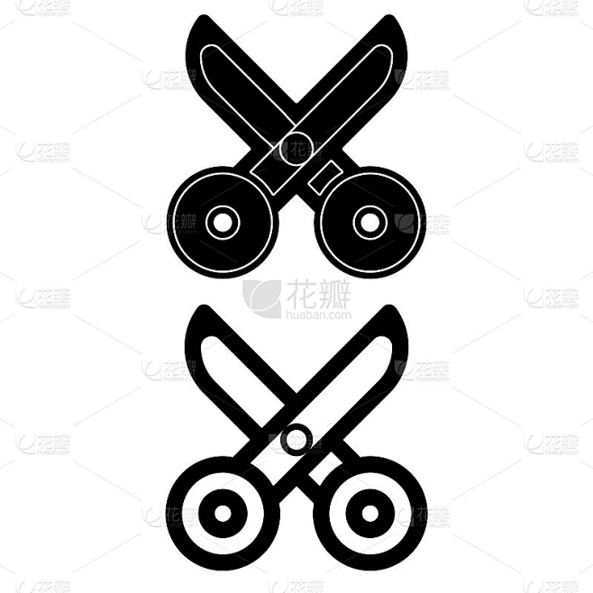 Scissor linear icon vector素材-花瓣网