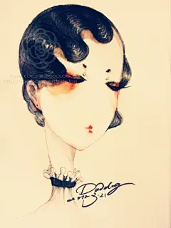 O L D Ⅲ F A S H I O N、色彩、插画、女孩、女子