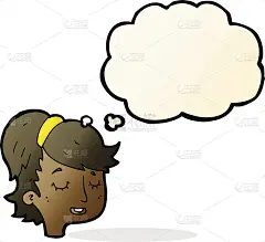 卡通人物与思想泡沫