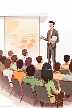 老师上课形象学校扁平风插画