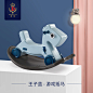 蒂爱儿童摇马玩具婴儿大号摇摇马塑料两用小木马宝宝周岁生日礼物