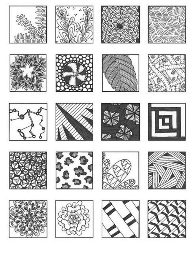 ZENTANGLE PATTERNS n...