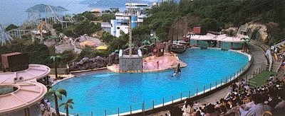 香港海洋公园 游泳池 月牙形 山谷,台湾...