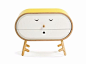 Free standing wooden chest of drawers LOLO KETTLE LoLo Collection by lllooch: 