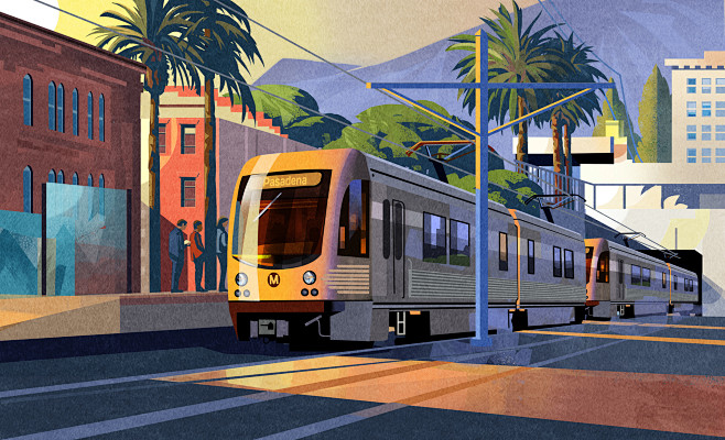 L. A. Metro Train : ...