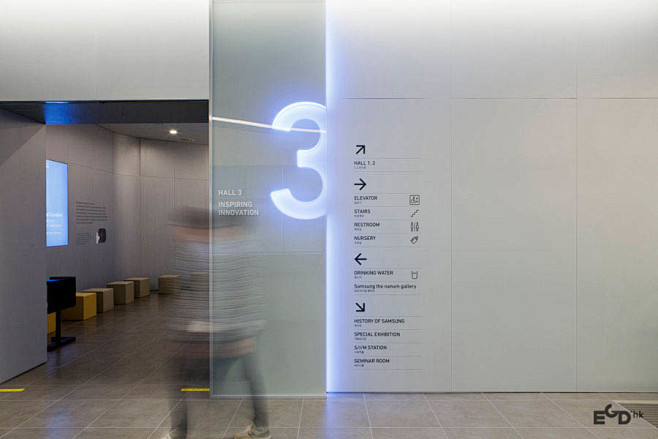 三星创新博物馆展示空间与指示系统设计