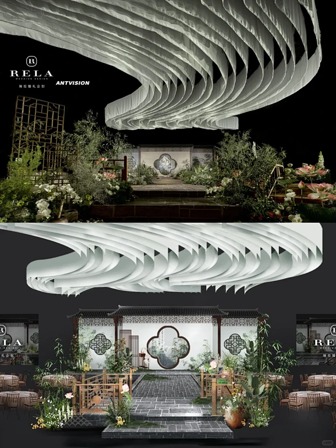 烟雨江南的淡雅 千里江山只此一卷|新中式-花瓣网