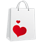 情人节购物袋png图标