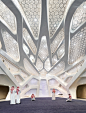 zaha hadid's KAPSARC opens to the public in riyadh, saudi arabia : comprising five buildings, zaha hadid's KAPSARC emerges from the desert landscape as an organic, crystalline-like form defined by hexagonal honeycombs.