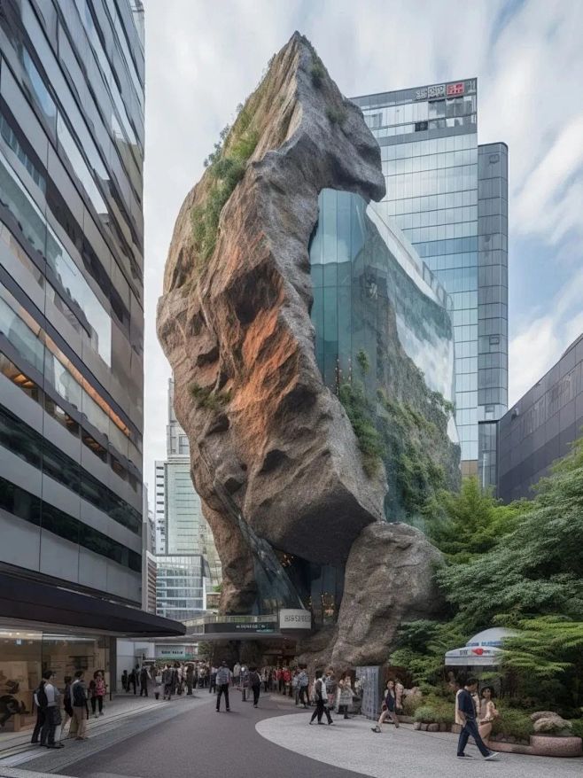 在假山里开商场！你会去逛吗？   这组图...